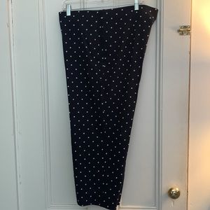 Charter Club dot printed navy pant